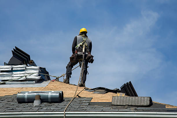Professional Flat Roof Repair technician working in East Granby, CT